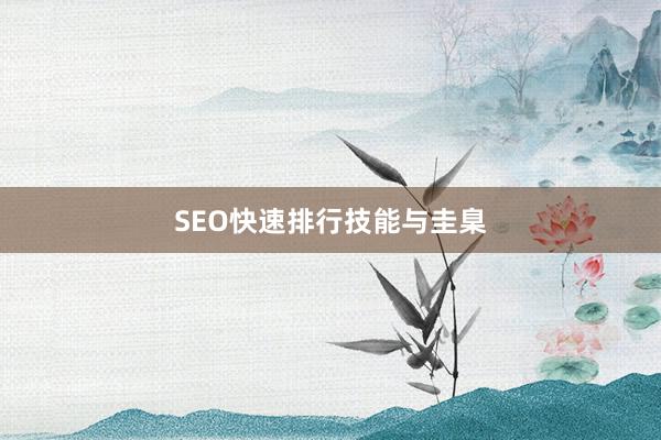 SEO快速排行技能与圭臬